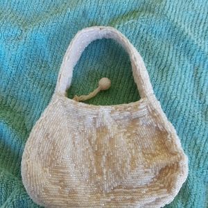 Hand beaded purse.
